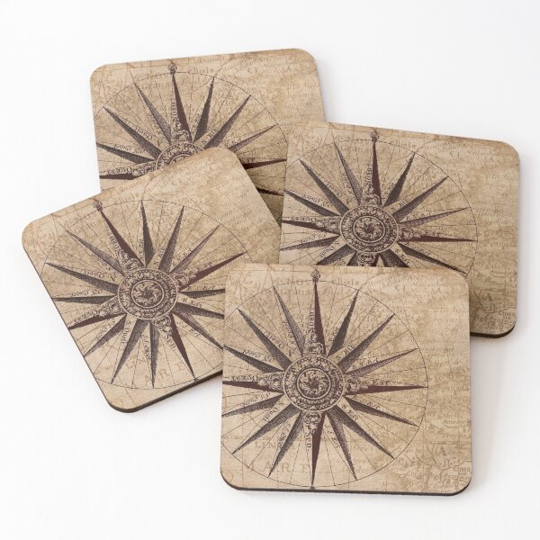 Item preview, Vintage Map Compass, Compass, Retro Compass, Map designed and sold by Logic72.