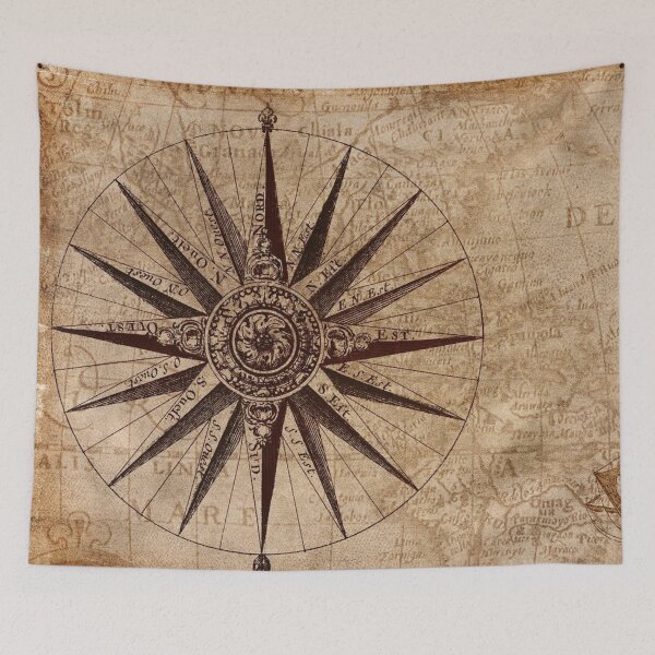 Item preview, Vintage Map Compass, Compass, Retro Compass, Map designed and sold by Logic72.