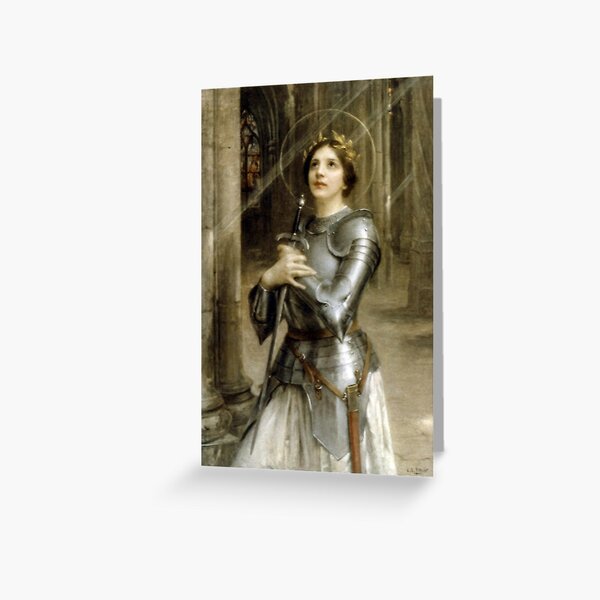 Joan of Arc. By Charles-Amable Lenoir. Greeting Card