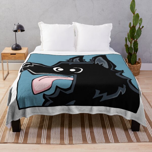 Item preview, German Shepherd - Long Hair - Black (Face) WHITE BG designed and sold by TheChicken.