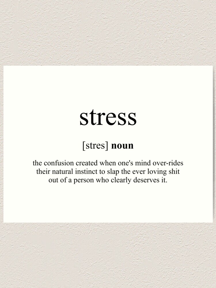 Stress Definition - Everyday Card  PaperGeenius