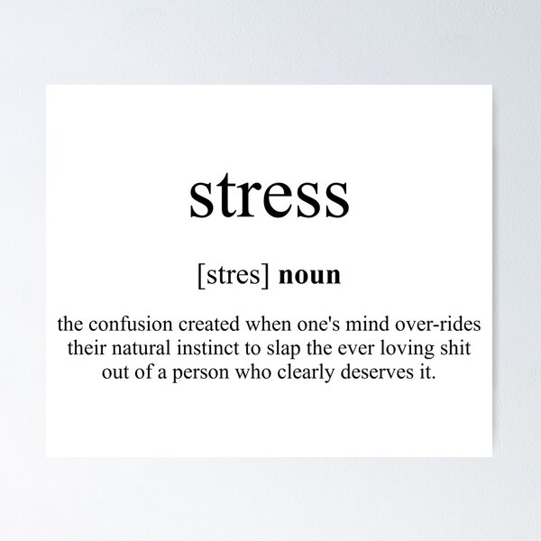 Artikel-Vorschau von Stress Definition | Dictionary Collection, designt und verkauft von Designschmiede.