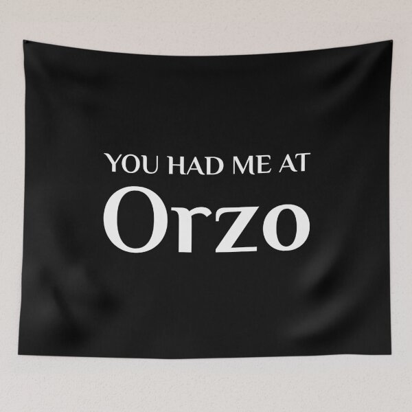 Item preview, Had Me At Orzo Funny Italian Food Fan designed and sold by Creekman Designs.