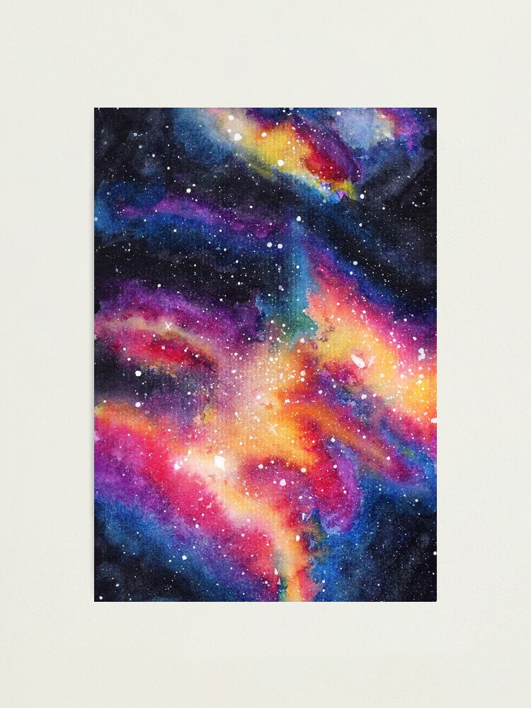 Alternate view of Galaxy One | Watercolor illustration | 014 Photographic Print