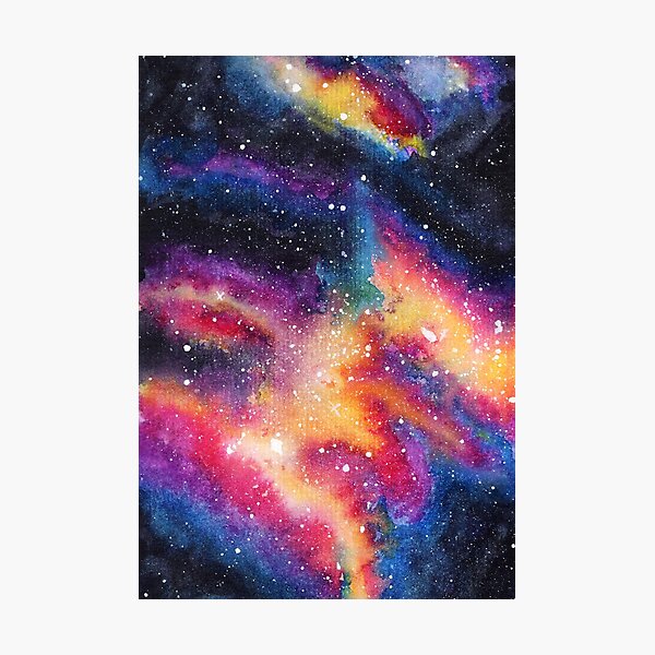 Galaxy One | Watercolor illustration | 014 Photographic Print
