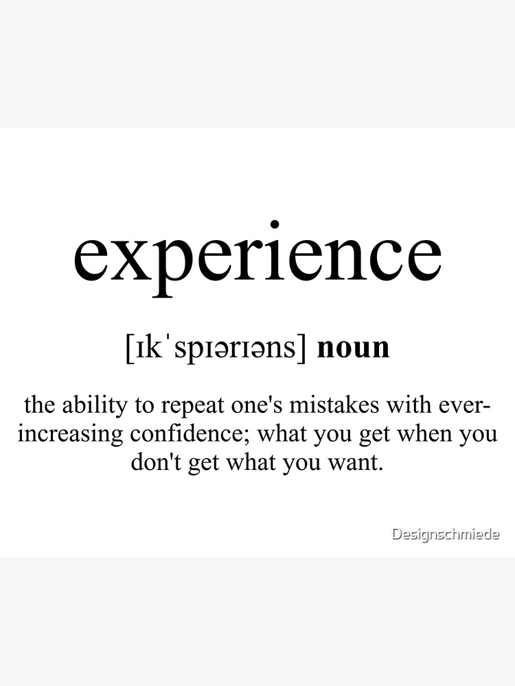 experience-definition-dictionary-collection-poster-by