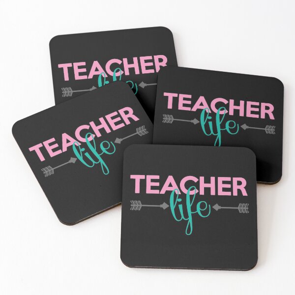 Item preview, Teacher Life Pink Teal Black Teach Professor Adjunct Appreciation designed and sold by ArtikIceTees.