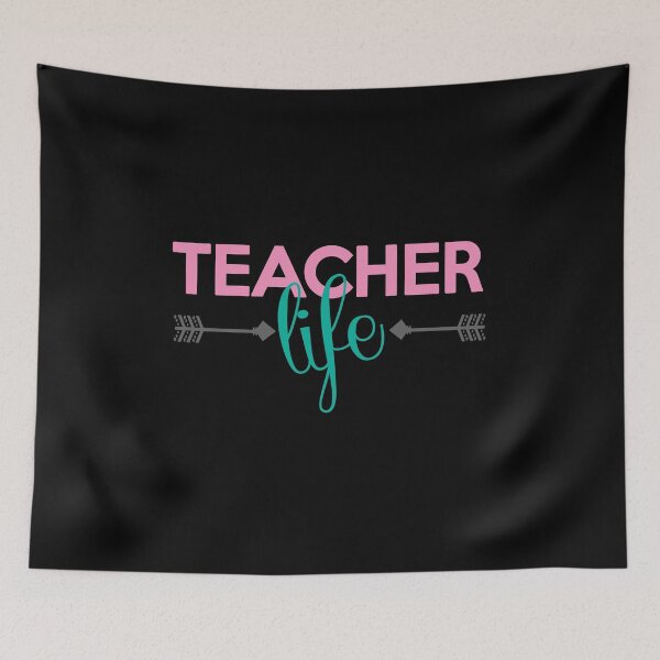 Item preview, Teacher Life Pink Teal Black Teach Professor Adjunct Appreciation designed and sold by ArtikIceTees.