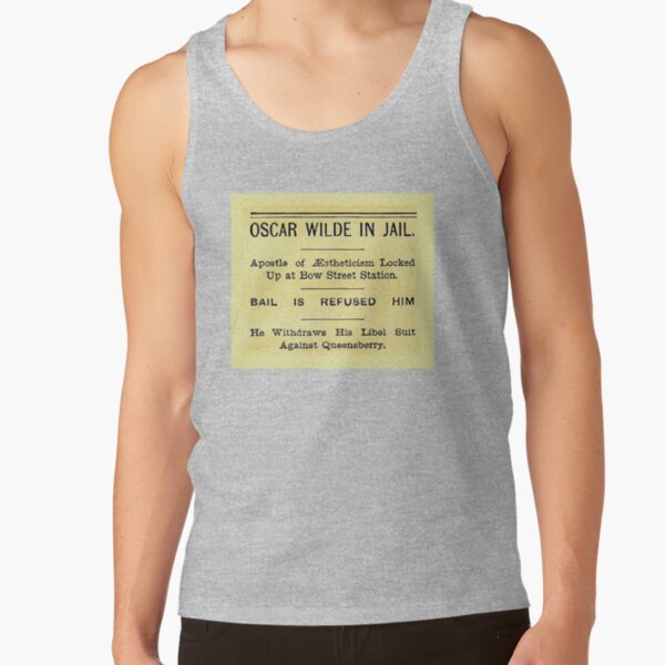 Oscar Wilde In Jail Headline Tank Top