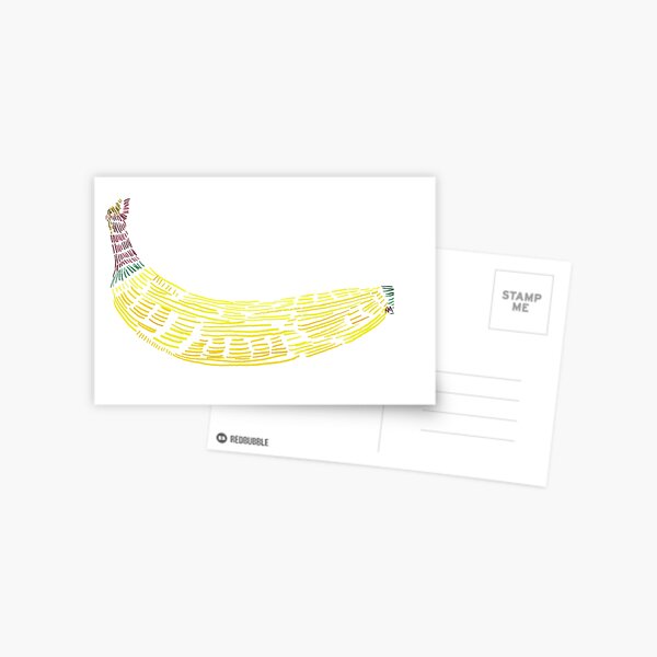 Banana Color Postcard