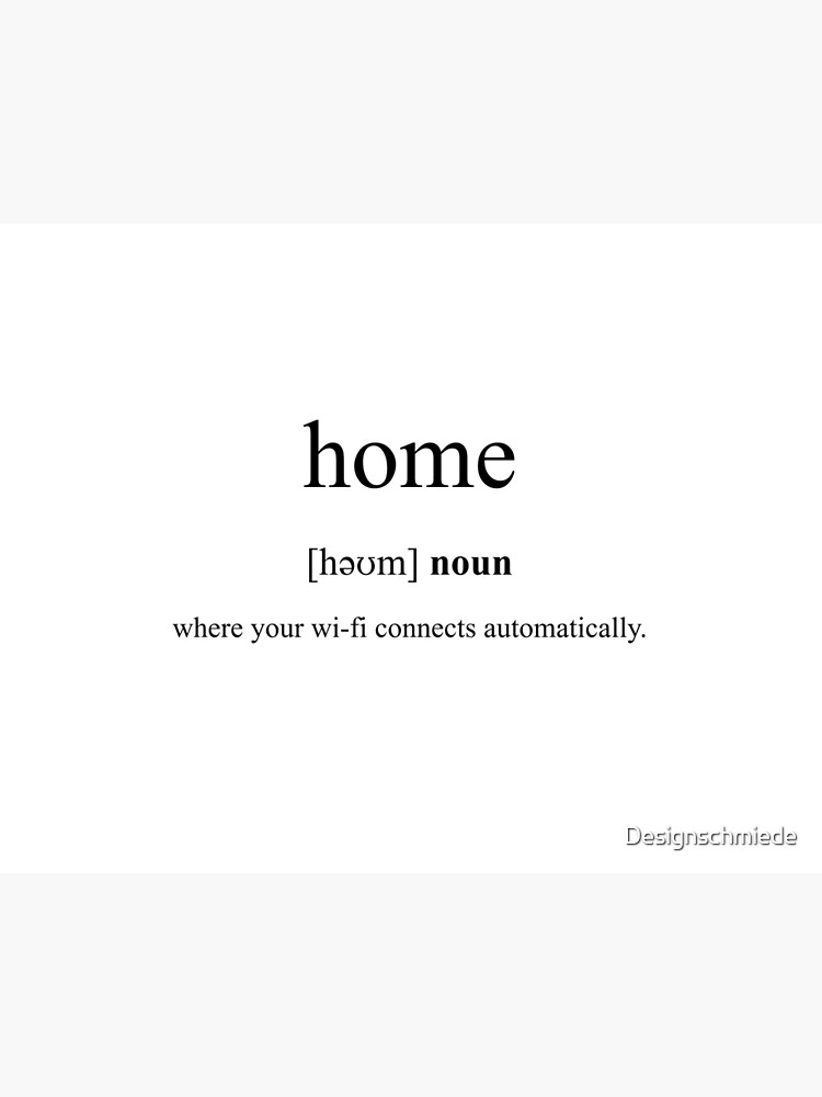 Home Dictionary Definition Quote Stylish Artwork For Fashionable Home Décor