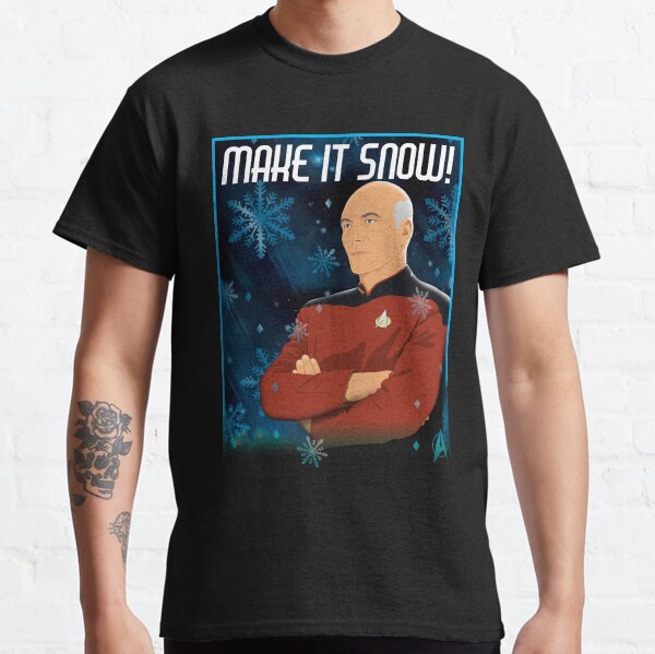 Item preview, Star Trek Next Generation Captain Picard Make It Snow! designed and sold by FifthSun.