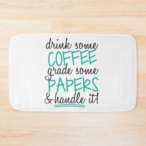 Item preview, Coffee Grade Papers Teal Tee Shirt T-shirt Teacher designed and sold by ArtikIceTees.