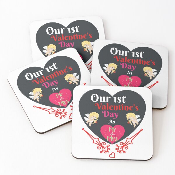 Item preview, 1st Valentine's Day As Mr. & Mrs. designed and sold by Danyell369.