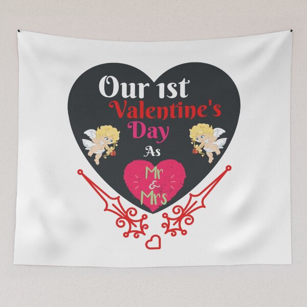 Item preview, 1st Valentine's Day As Mr. & Mrs. designed and sold by Danyell369.