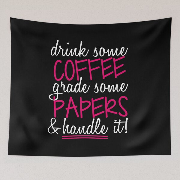 Item preview, Coffee Grade Papers PinkTee Shirt T-shirt Teacher designed and sold by ArtikIceTees.