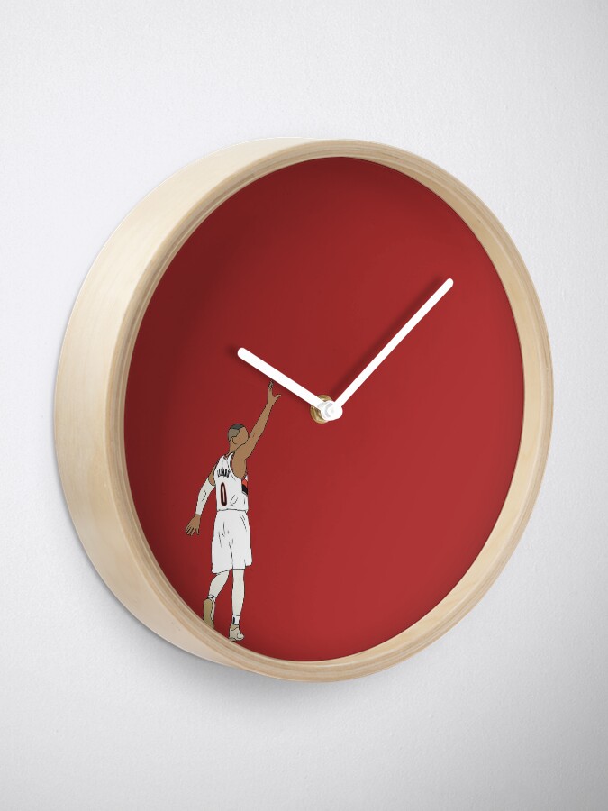 Alternate view of Damian Lillard Waves Goodbye Clock