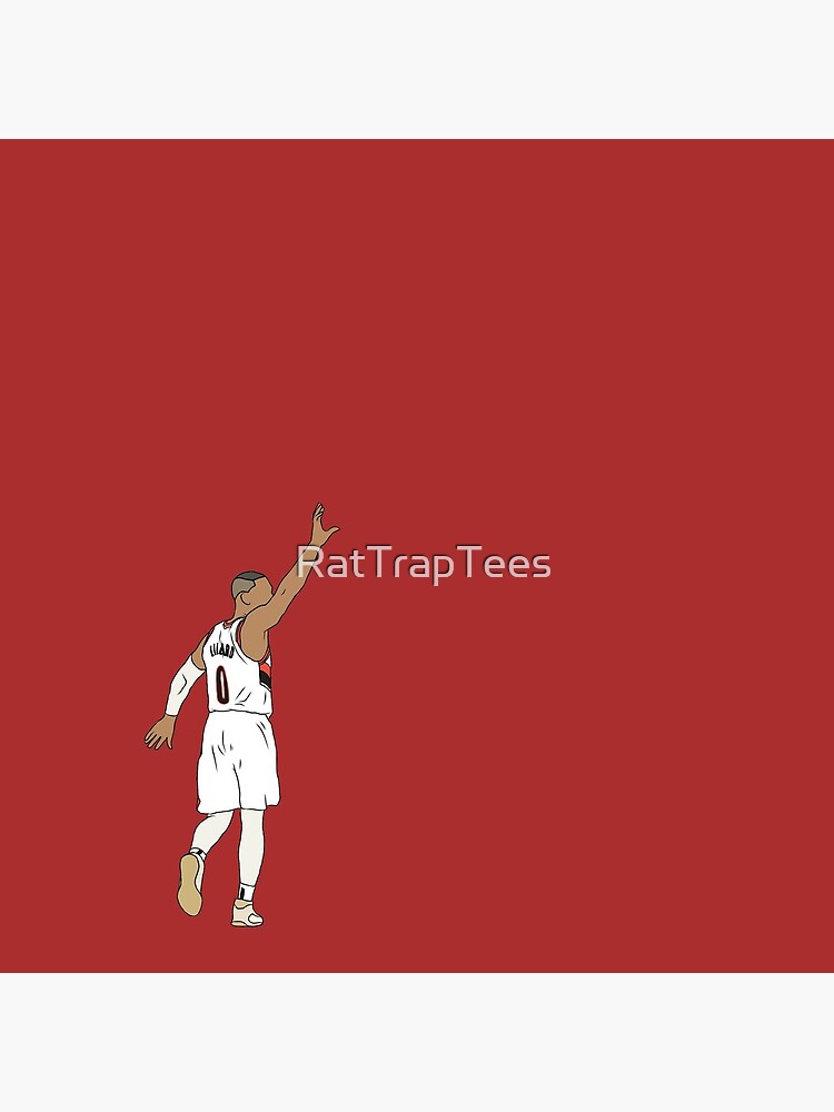 Damian Lillard Waves Goodbye by RatTrapTees