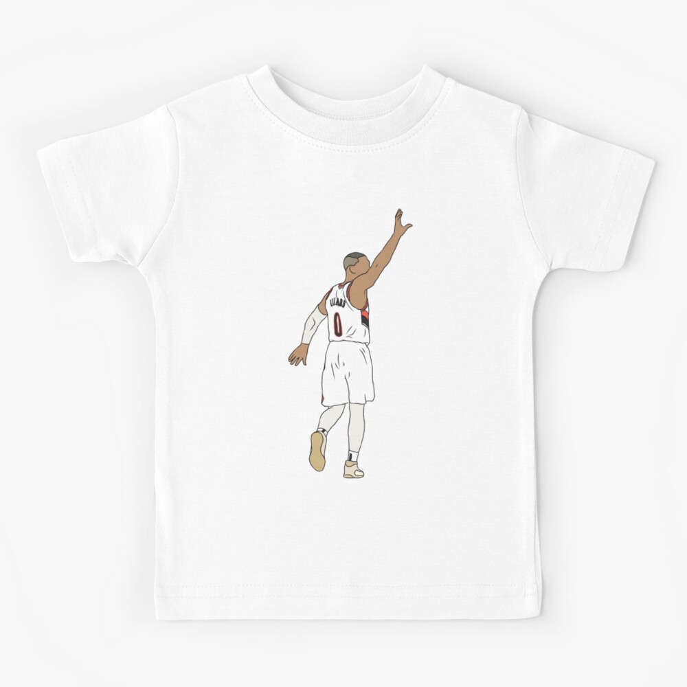Damian Lillard Waves Goodbye Kids T-Shirt