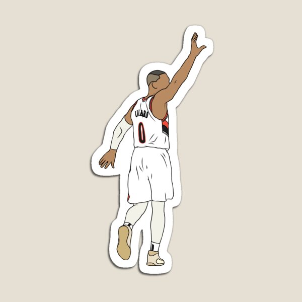 Damian Lillard Waves Goodbye Magnet