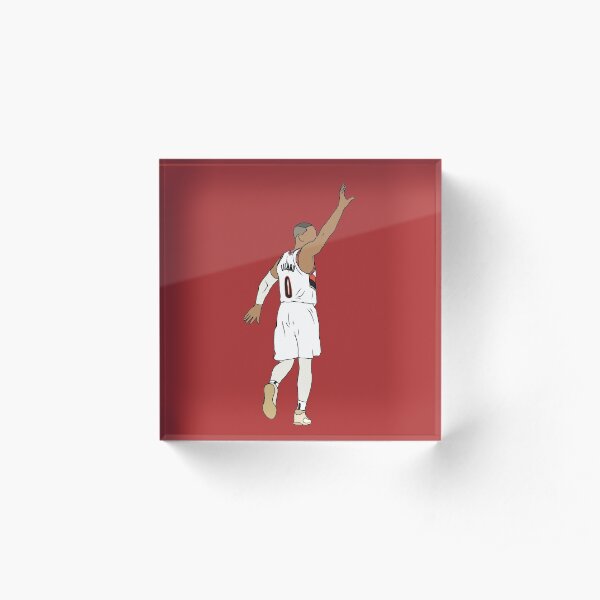 Damian Lillard Waves Goodbye Acrylic Block