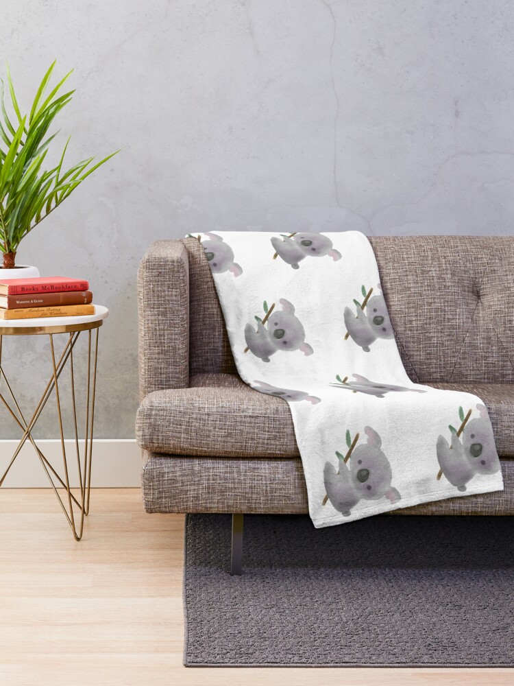 "Koala Bear" Throw Blanket for Sale by PaintingbyAgnes Redbubble