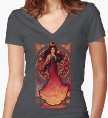 Fire is Catching Women's Fitted V-Neck T-Shirt
