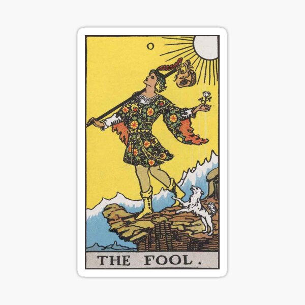 Tarot Card- The Fool Sticker