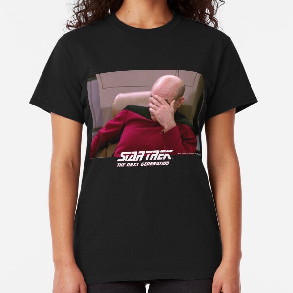 Star Trek Next Generation Captain Picard Face Palm Classic T-Shirt