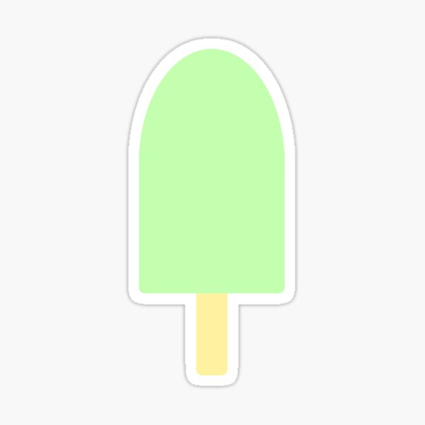 Green Popsicle Sticker