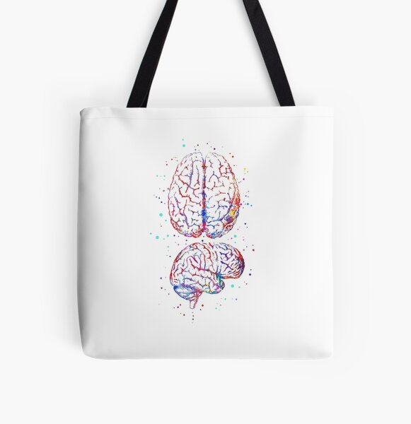 Brain Anatomy Tote Bag