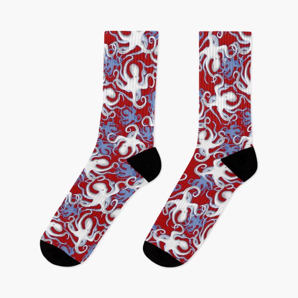 Item preview, Red Octopus Pattern designed and sold by TMBTM.