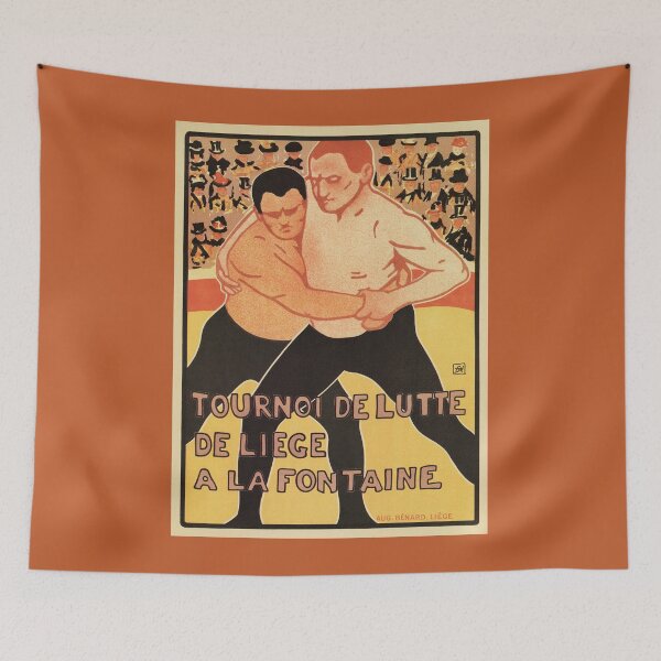 Item preview, Vintage wrestling tournament advertising designed and sold by aapshop.