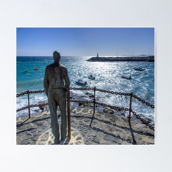 Playa Blanca Statue Lanzarote Poster