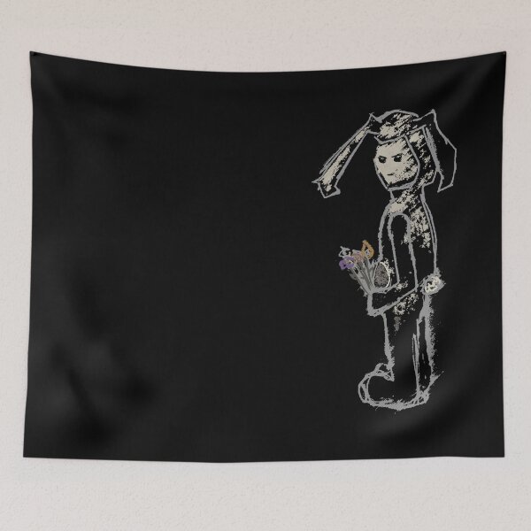 Item preview, sinibunny with flowers designed and sold by somatosis.