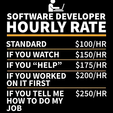 Artwork thumbnail, Software Developer Hourly Rate by designeclipse