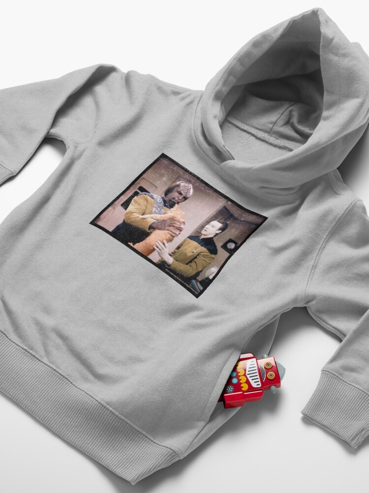 Alternate view of Star Trek Next Generation What is This? Poster Toddler Pullover Hoodie