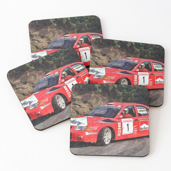 Item preview, Mitsubishi Lancer Evo 6 1999 Tommi Mäkinen WRC Rally Poster designed and sold by Road To Track.