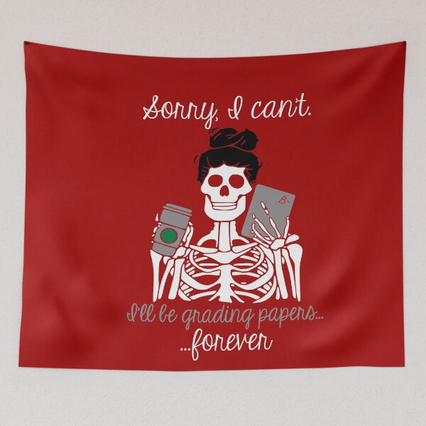 Item preview, Skeleton Zombie Teacher Tee Red Shirt T-shirt Teacher designed and sold by ArtikIceTees.