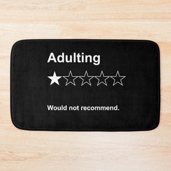 Item preview, Adulting: Would not recommend. designed and sold by DreaK.