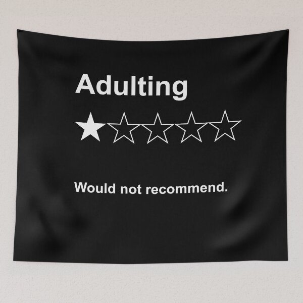 Item preview, Adulting: Would not recommend. designed and sold by DreaK.