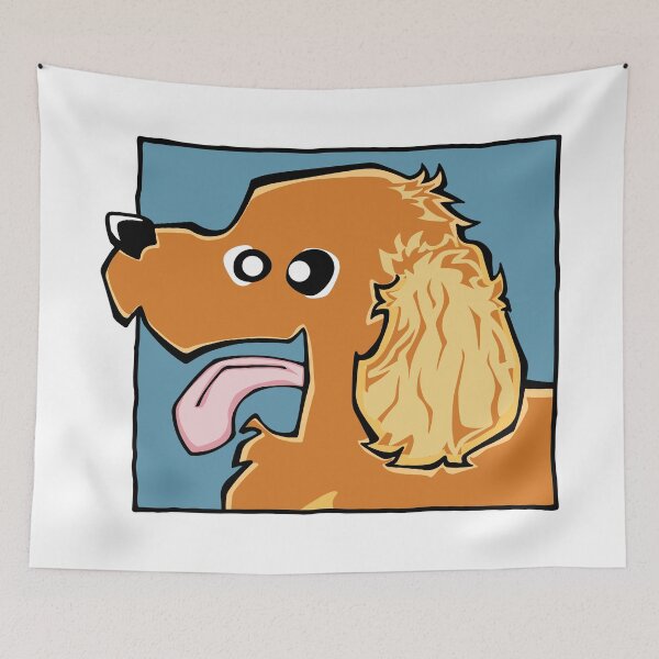 Item preview, Cocker Spaniel - Golden (Face) WHITE BG designed and sold by TheChicken.