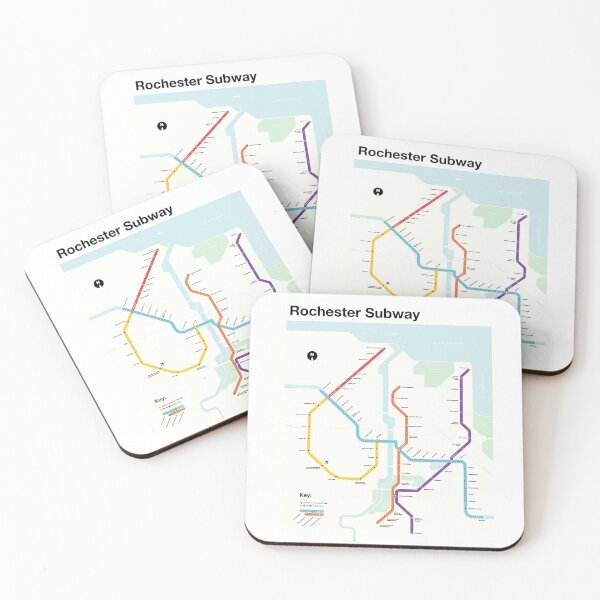 Item preview, Rochester Subway (Fantasy Metro Map, Rochester, New York) designed and sold by MetroPosters.