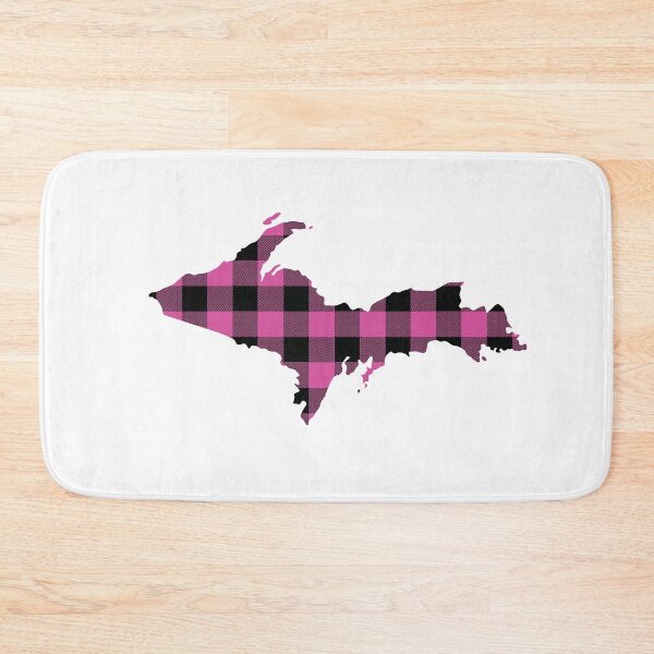 Item preview, Upper Peninsula of Michigan Pink Flannel State T-Shirt designed and sold by DoctorWatsonArt.
