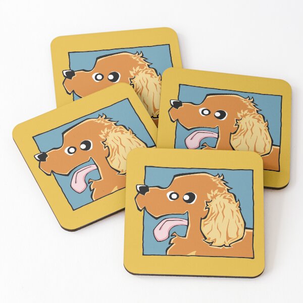 Item preview, Cocker Spaniel - Golden (Face) YELLOW BG designed and sold by TheChicken.