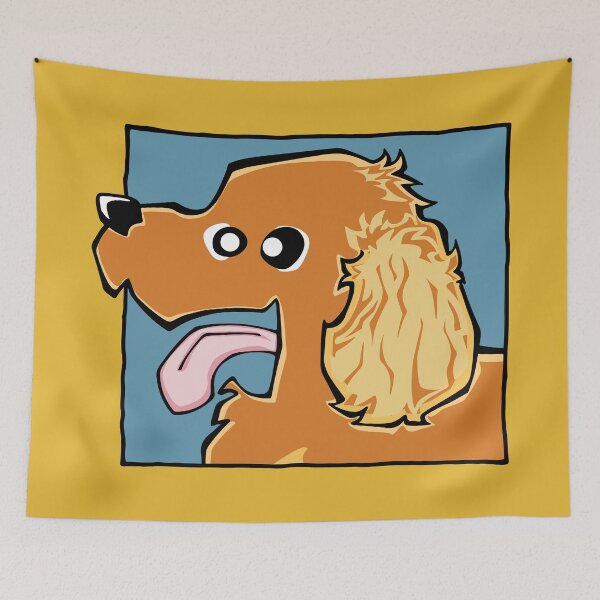 Item preview, Cocker Spaniel - Golden (Face) YELLOW BG designed and sold by TheChicken.