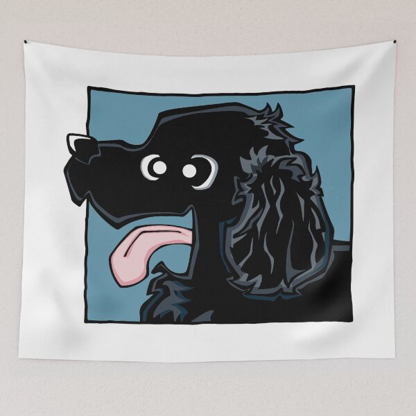 Item preview, Cocker Spaniel - Black (Face) WHITE BG designed and sold by TheChicken.