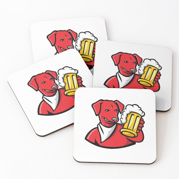 Item preview, Red English Lab Dog Beer Mug Mascot designed and sold by patrimonio.
