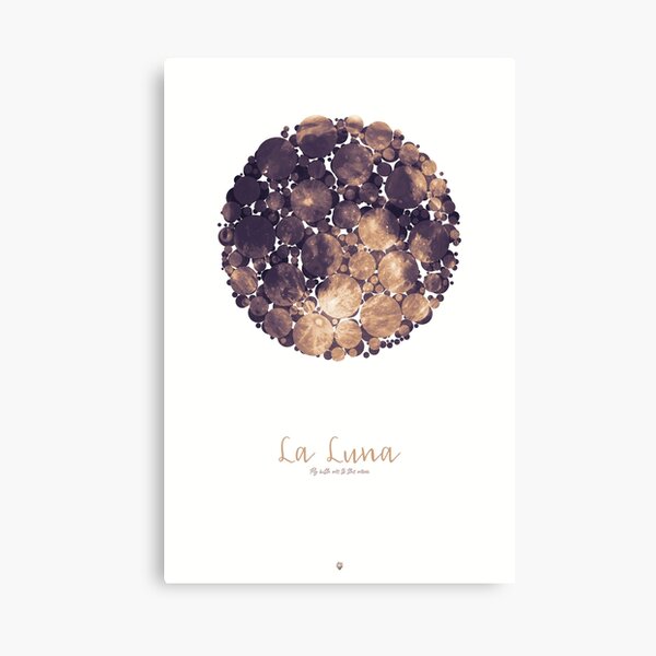 La Luna - Fly with me to the moon Leinwanddruck