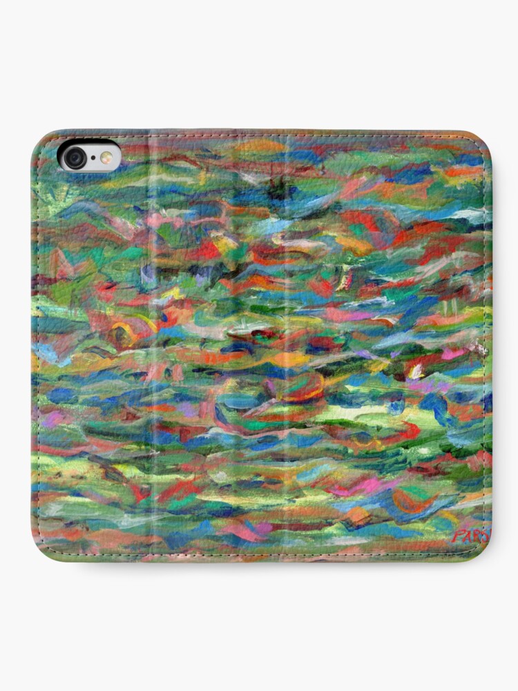 Alternate view of Birds Flying Over Water. From original painting by Pamela Parsons. iPhone Wallet